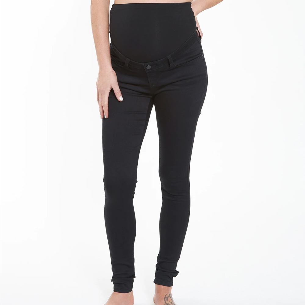 Ripe Denim Black Maternity Skinny Jeans